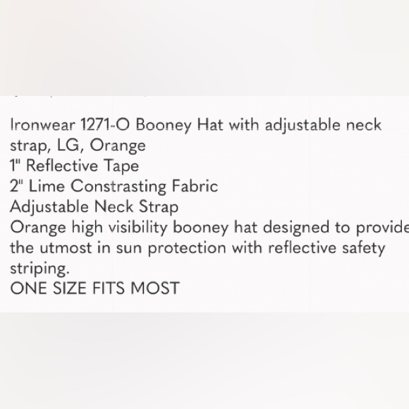 💜 Safety Booney Boonie Orange Hat, Hi Viz Reflective Tape Hunting Fishing Work - Picture 7 of 7